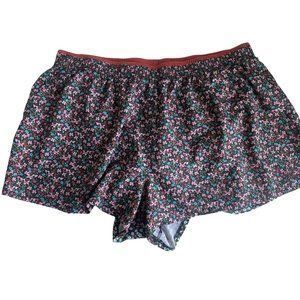 NIKE Floral Athletic Running Shorts with Built in Underwear Liner Red SIZE 3X